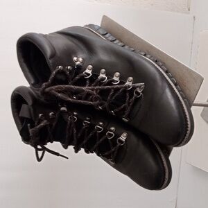 Cole Haan men's black leather grands lace up boot